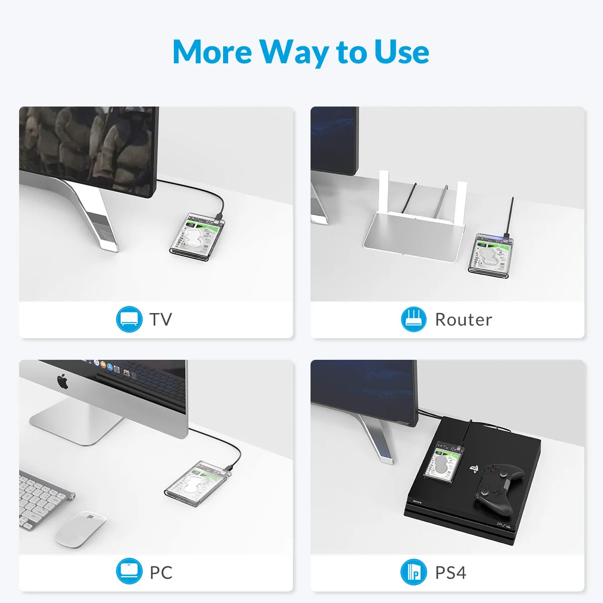 External Hard Drive + Case