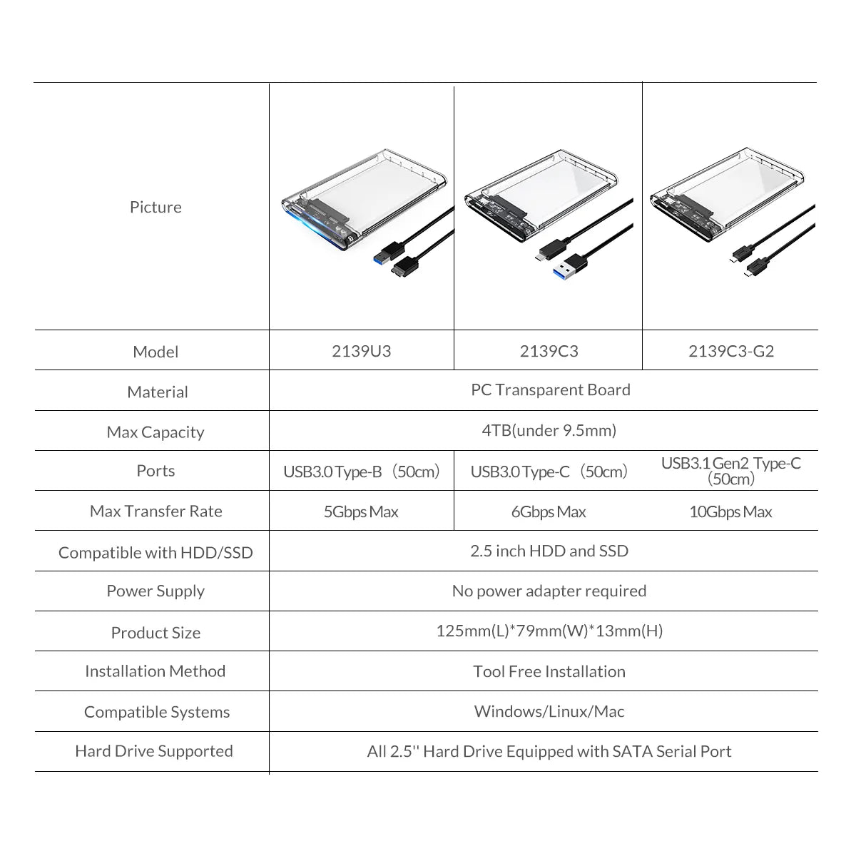 External Hard Drive + Case