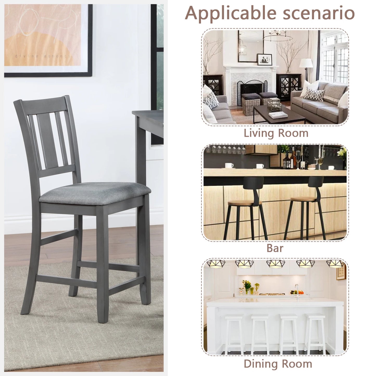4 PCS Dining Room Chairs