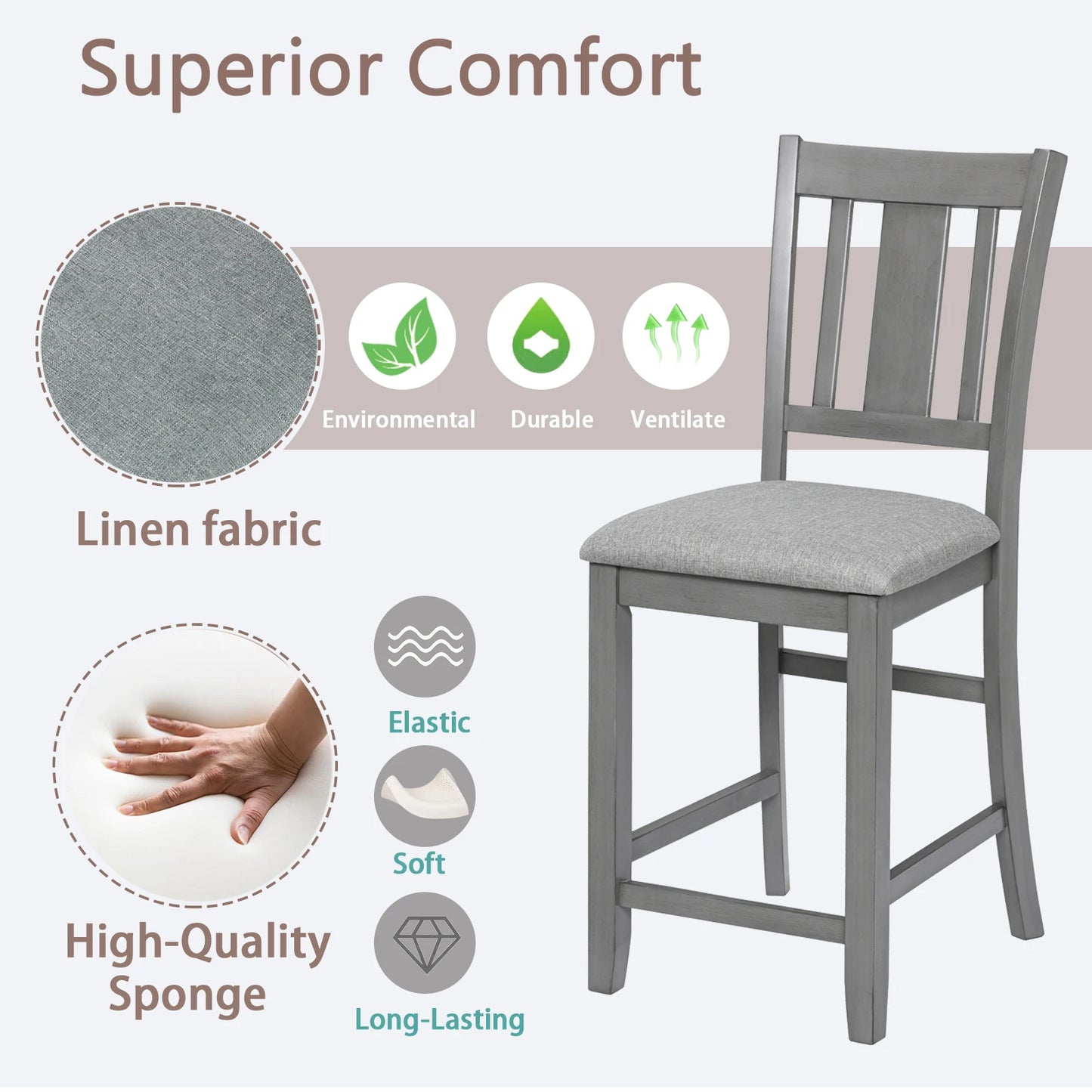 4 PCS Dining Room Chairs