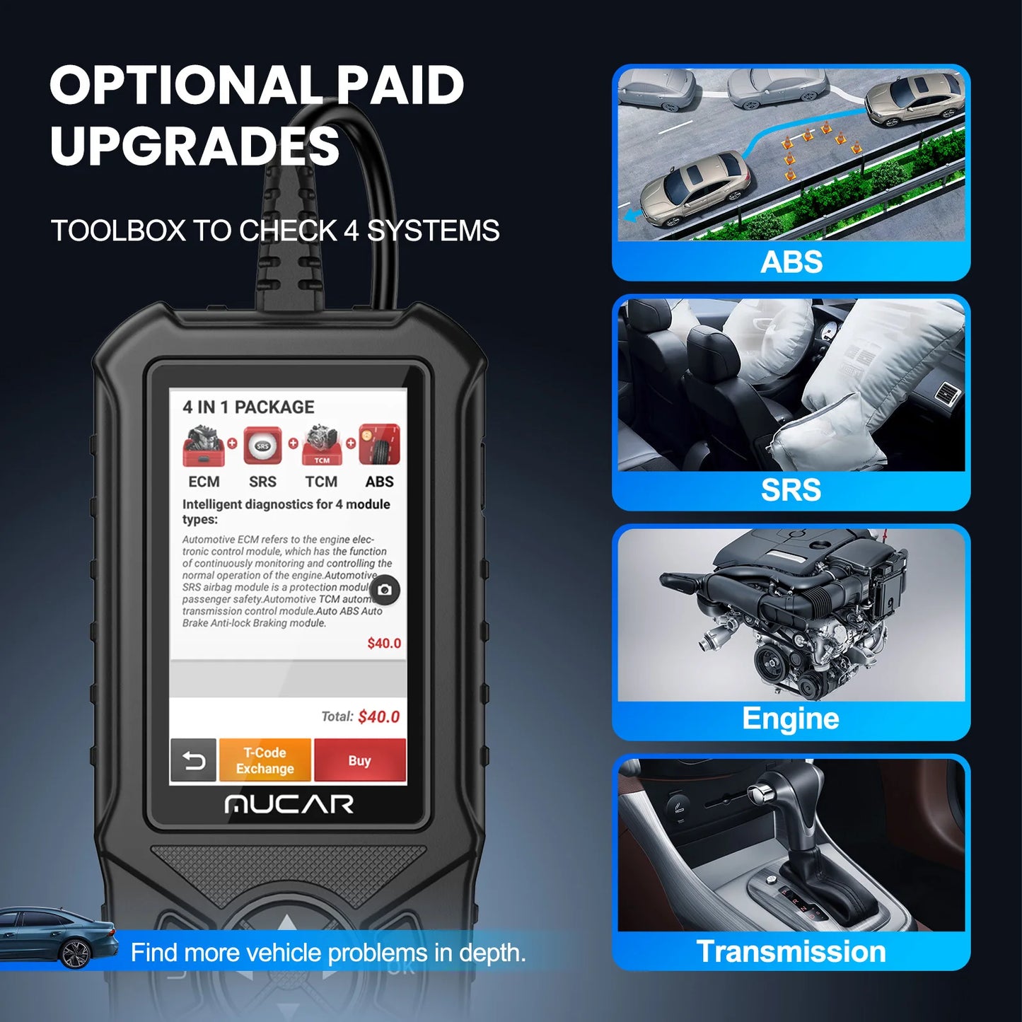 OBD2 Auto Scanner Diagnostic Tool